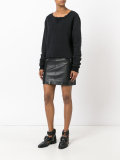 destroyed cropped sweatshirt