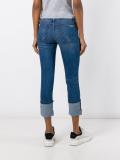 distressed ankle cuff jeans