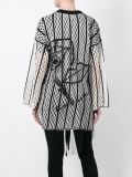 netted sheer cardigan