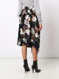 floral print asymmetric skirt