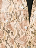 python skin print oversized jacket