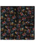 large Fleurs printed scarf
