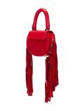 mini fringed round tote