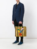 striped canvas bag