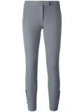 buttoned cropped trousers