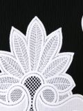 花卉贴花晚礼服