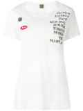 embellished print patch T-shirt 