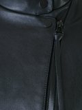 编织细节皮夹克