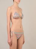 printed triangle bikini set
