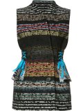 Striped Tweed Laced Tailored背心
