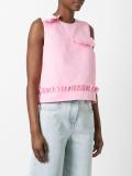 ruffled detail tank