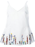 embroidered flowers cami