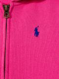 logo zip hoodie