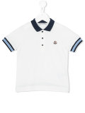 contrast collar polo shirt 