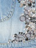 embellished denim jumpsuit