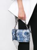 snakeskin effect shoulder bag 