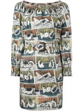 printed shift dress 