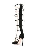 tall caged sandals
