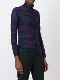 melange zip up cardigan