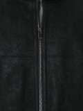 zipped shearling jacket 