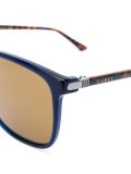 Web plaque square sunglasses