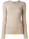 ribbed trim jumper