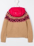 fair isle knitted hoodie
