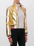 metallic padded jacket