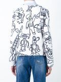 'cartoon characters'印花套头衫