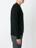 woven crew neck jumper