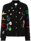 snap fastening bomber jacket