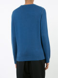 contrast top stitch sweater