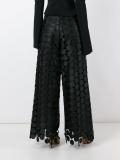 'Hallie' embroidered circle trousers