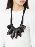 crystal multi strand necklace