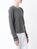 distressed slub T-shirt