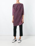 jacquard oversized blouse