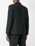 pinstriped blazer