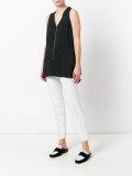 V neck flared top 