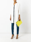 zipped rectangular clutch