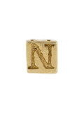 initial stud earring