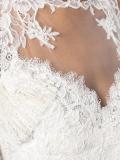 lace sheer panel blouse