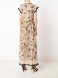 floral embroidery long dress