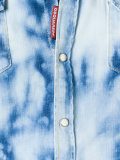bleached denim shirt