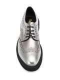 chunky sole metallic brogues