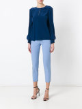 scallop edge cigarette trousers