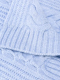 wide cable knit scarf 