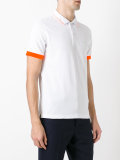 contrast polo shirt