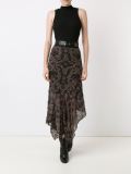 mid-length tricot skirt