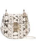 snakeskin Drew shoulder bag