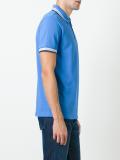 contrast trim polo shirt